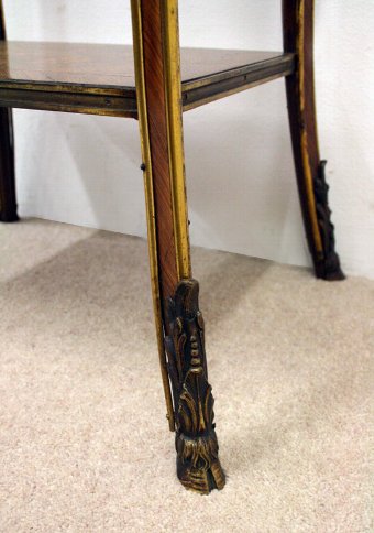 Antique French Marquetry Kingwood Occasional Table