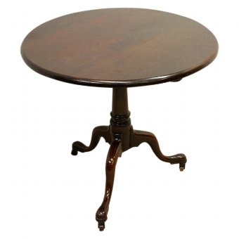 George III Mahogany Snap Top Occasional Table