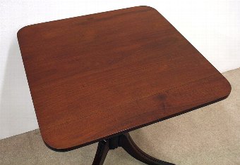 Antique George IV Mahogany Snap Top Occasional Table