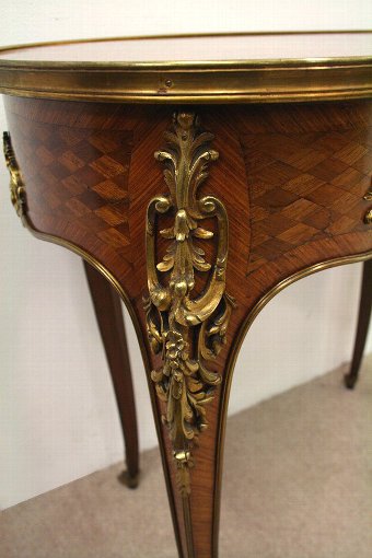 Antique French Kidney Shaped Side Table
