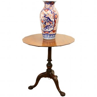 George III Mahogany Snap Top Occasional Table