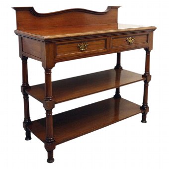 Late Victorian Mahogany Three Tier Buffet