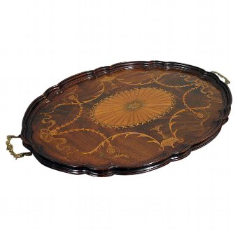 Sheraton Style Mahogany Tray