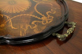 Antique Sheraton Style Mahogany Tray