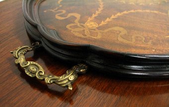 Antique Sheraton Style Mahogany Tray