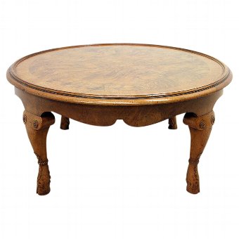 Burr Walnut Circular Occasional/Coffee Table