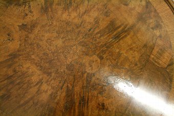 Antique Burr Walnut Circular Occasional/Coffee Table