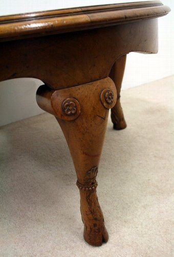 Antique Burr Walnut Circular Occasional/Coffee Table