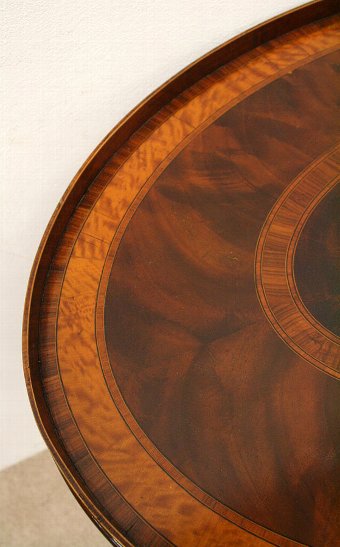 Antique Oval Mahogany Tray Top Table