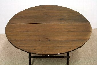 Antique Late Victorian Stained Beech Coaching Table