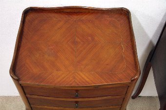 Antique Pair of French Walnut Bedside Cabinets