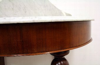 Antique Mid Victorian Mahogany Marble Top Washstand