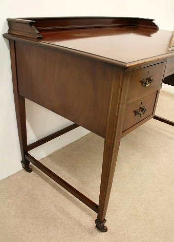Antique Sheraton Revival Mahogany Dressing Table/Side Table