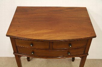 Antique Mahogany Bow Front Side Table
