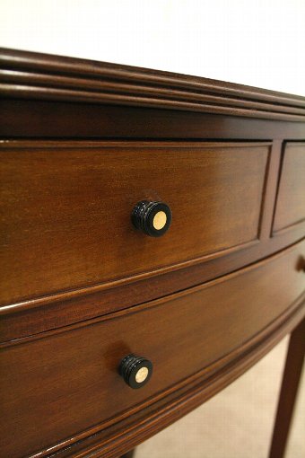 Antique Mahogany Bow Front Side Table