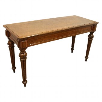 Mid Victorian Oak Serving/Hall Table