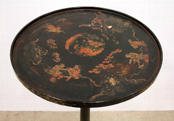 Antique Victorian Chinoiserie Occasional Table
