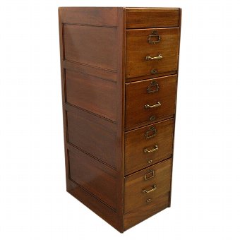 Edwardian Mahogany Filing Cabinet