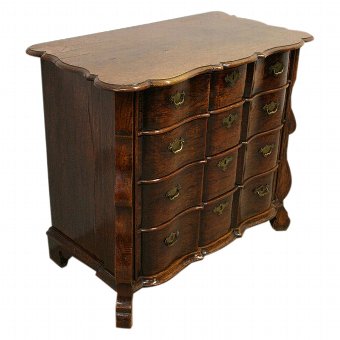 Dutch Oak Block Front Chest of Drawers