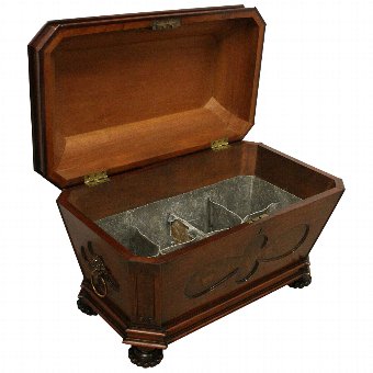 Regency Sarcophagus Mahogany Wine Cooler