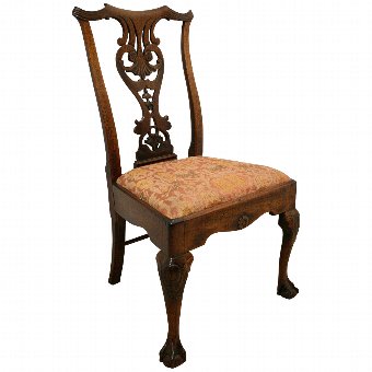 George II Carved Walnut Chair