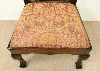 Antique George II Carved Walnut Chair