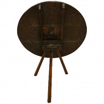 Antique Early Victorian Oak Cricket Table