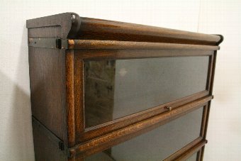 Antique Pair of Globe Wernicke Oak Sectional/Stacker Bookcases