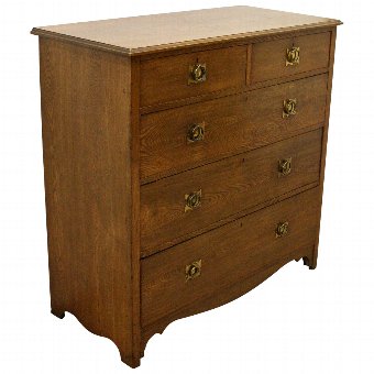 Art Nouveau Ash Chest of Drawers