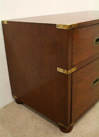 Antique Mid Victorian Teak Military Chest/Coffee Table