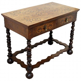 William & Mary Style Walnut Side Table