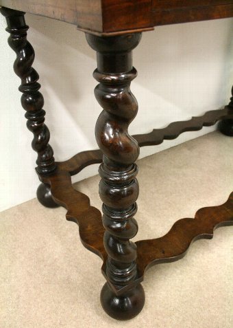Antique William & Mary Style Walnut Side Table