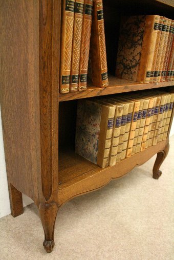 Antique French Oak Open Bookcase