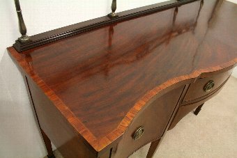 Antique George III Mahogany Serpentine Sideboard