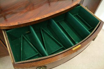 Antique George III Mahogany Serpentine Sideboard