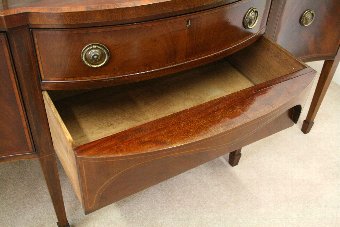 Antique George III Mahogany Serpentine Sideboard