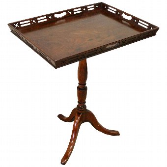 George III Mahogany Snap Top Occasional Table