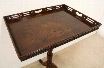 Antique George III Mahogany Snap Top Occasional Table