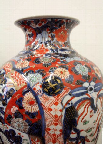 Antique Pair of Japanese Imari Vases