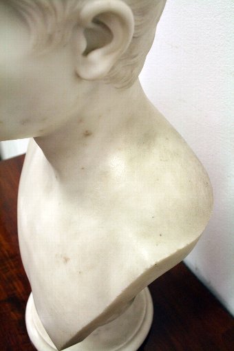 Antique Victorian Marble Bust of Caesar