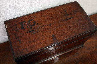 Antique Mahogany Ballot Box