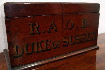 Antique Mahogany Ballot Box