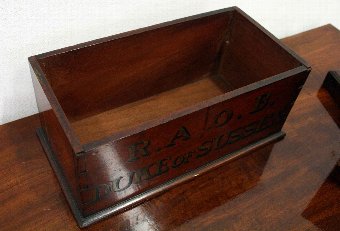 Antique Mahogany Ballot Box