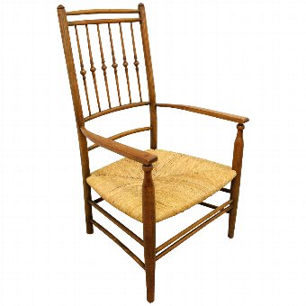 Arts & Crafts Stained Beech Chair