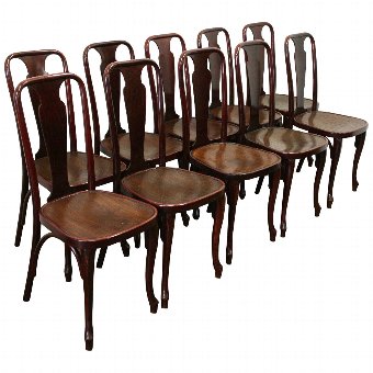Set of 10 Thonet Bentwood Chairs