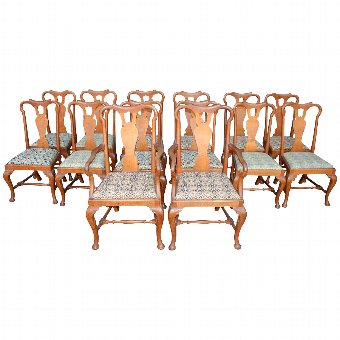 Set of 14 George II Style Dining Chairs