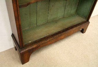 Antique George II Style Walnut Open Bookcase