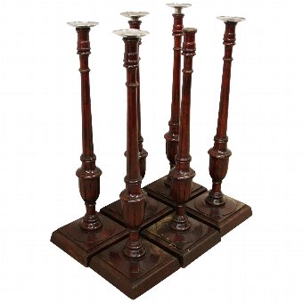 Set of 6 Floorstanding Candleholders