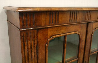 Antique George II Style Walnut Glazed Bookcase