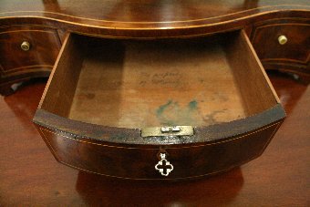 Antique George III Mahogany Inlaid Dressing Mirror